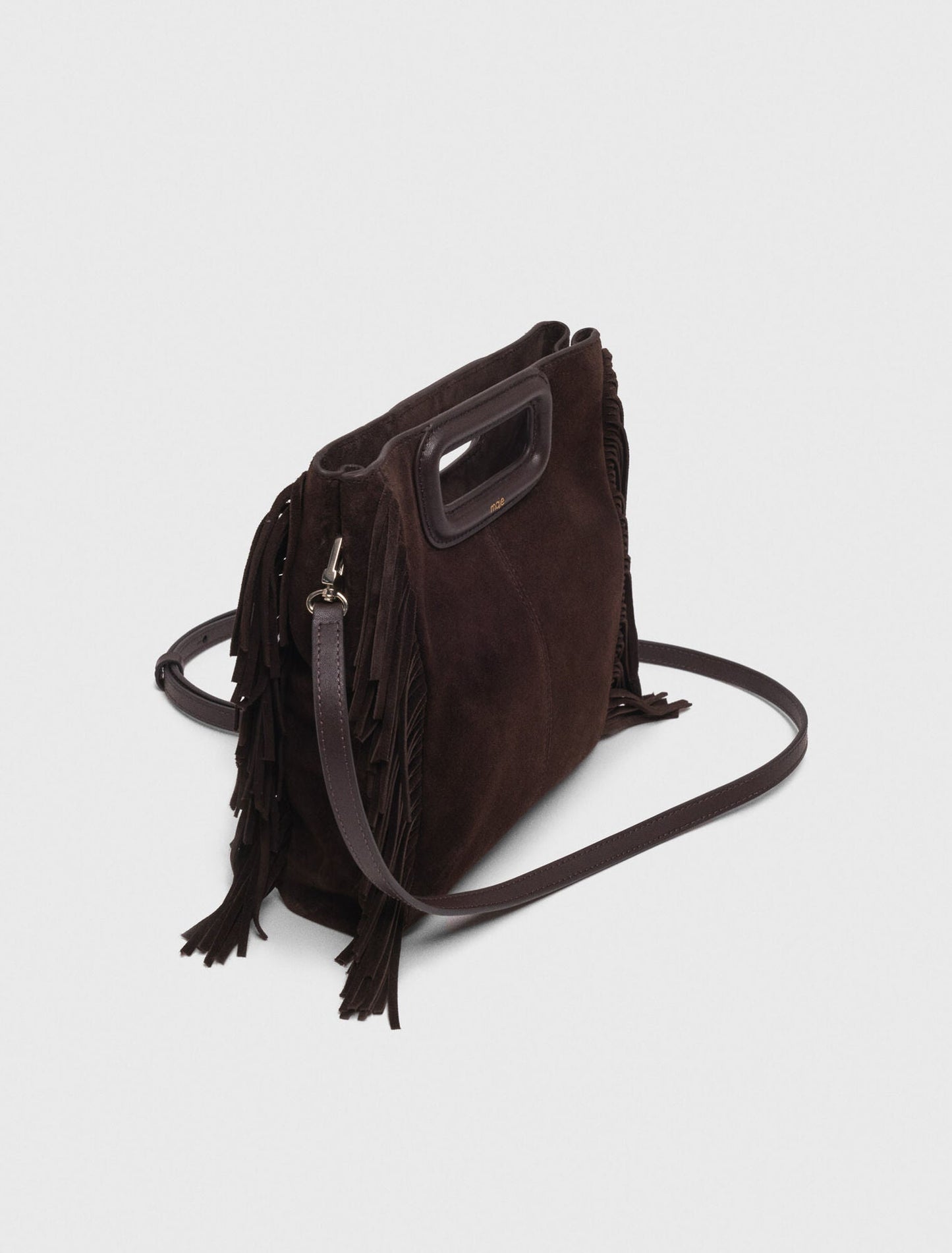 M bag in suede leather