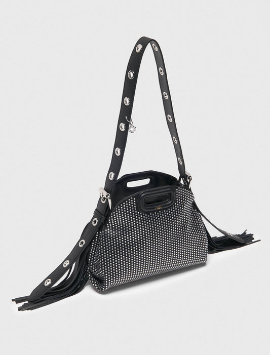 Rhinestone Miss M mini bag Black