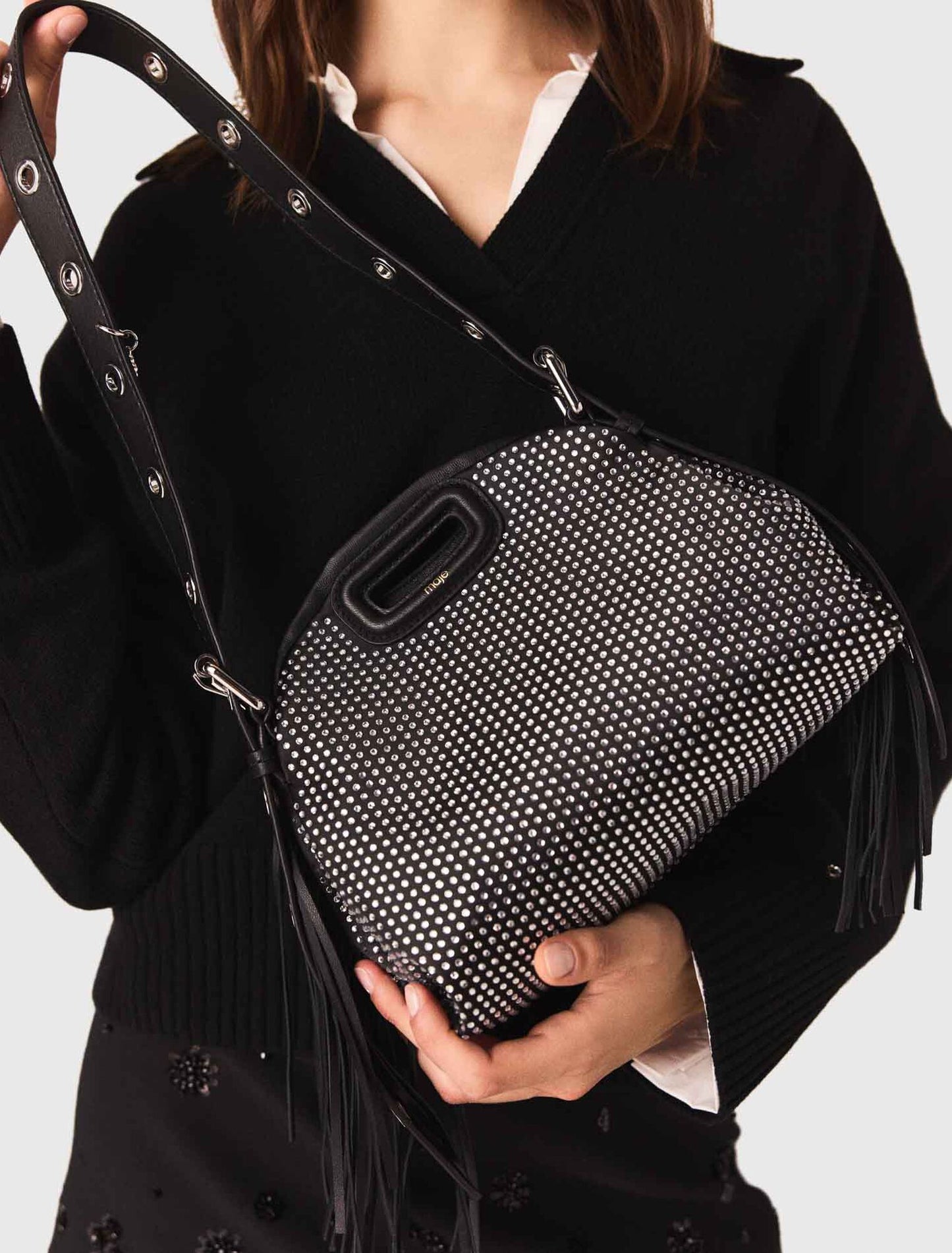 حقيبة ميس إم صغيرة باللون الأسود