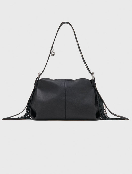 Grained leather Miss M bag Black