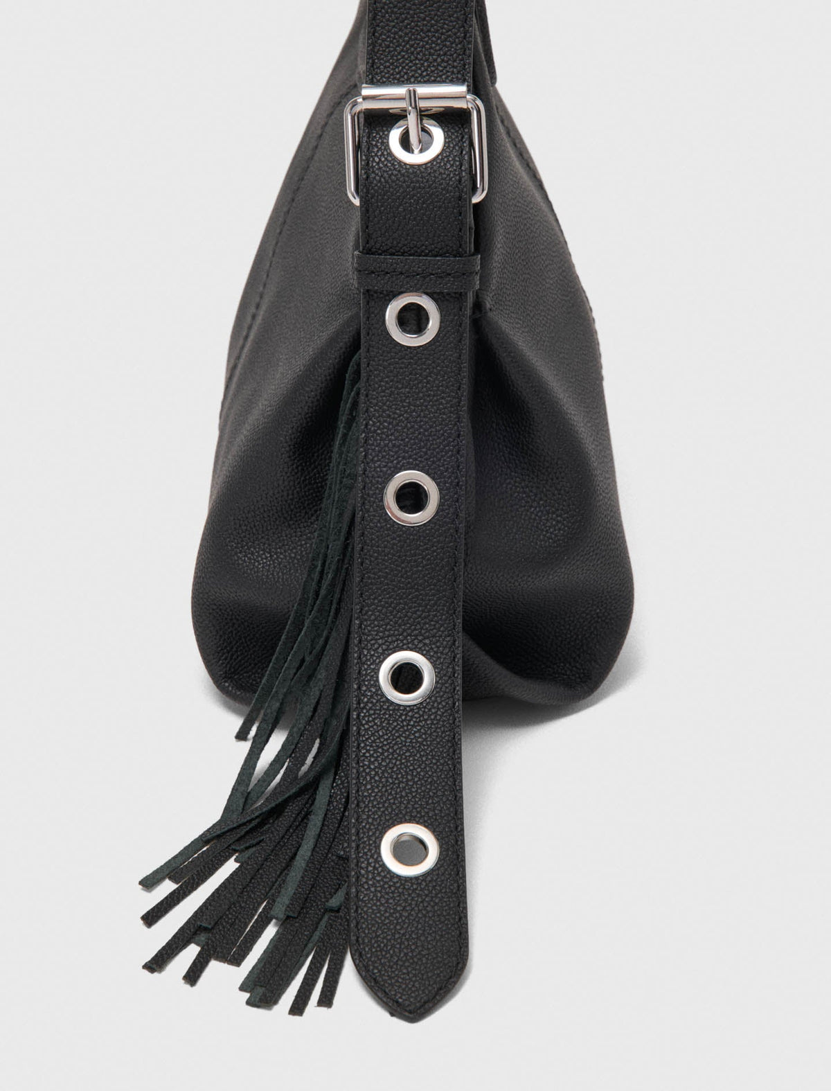 Grained leather Miss M bag Black