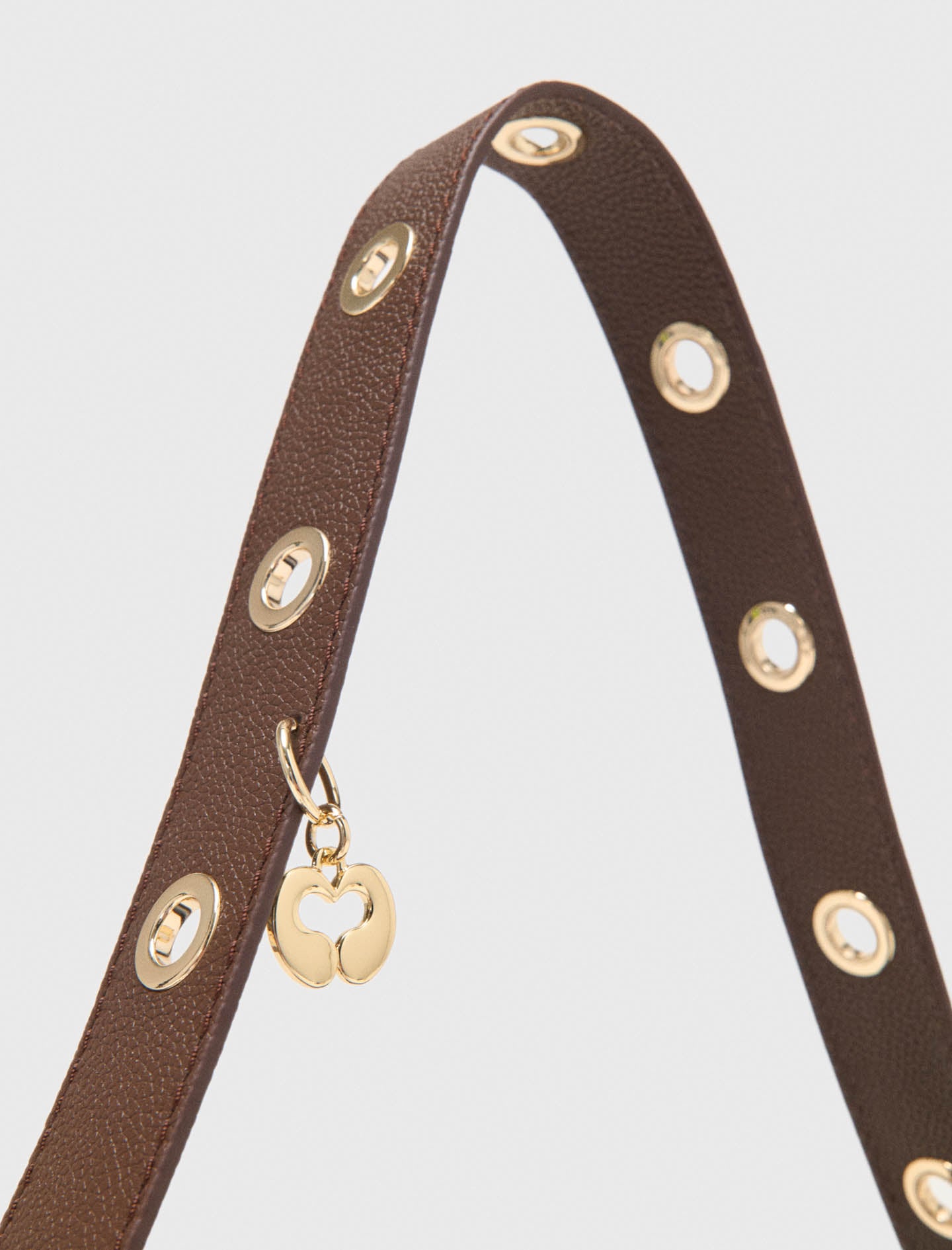 Grained leather Miss M bag Brown