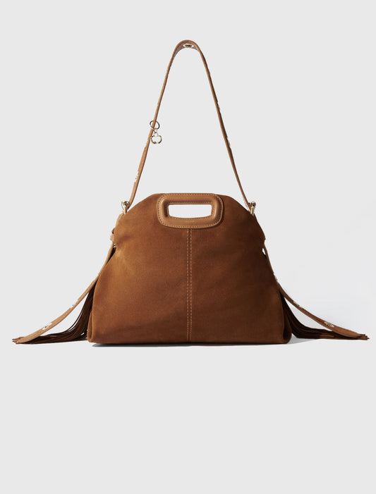 Suede Miss M bag Camel