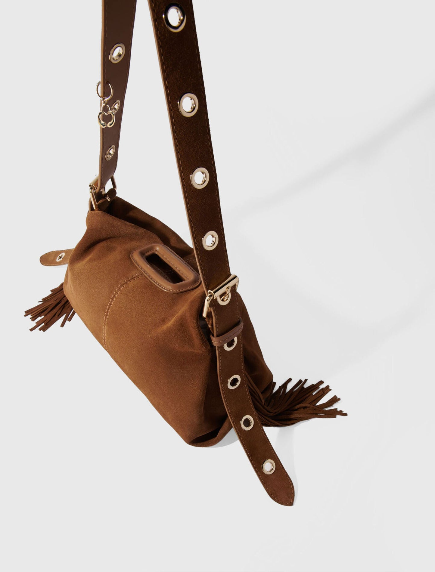 Suede Miss M bag Camel