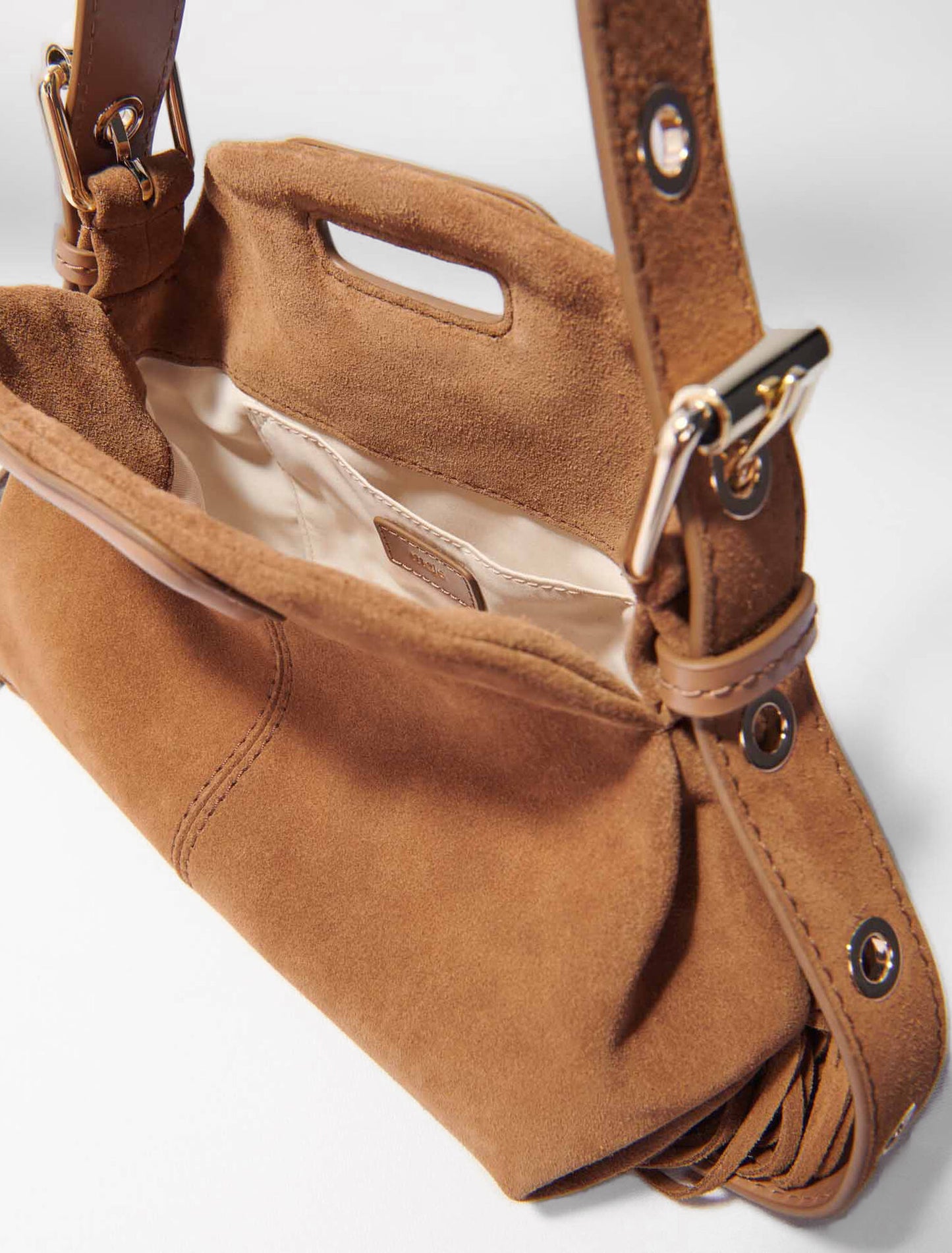 Miss M mini suede bag Camel