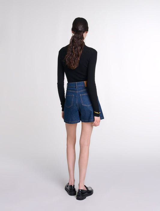 Black  -Wool And Silk Bodysuit