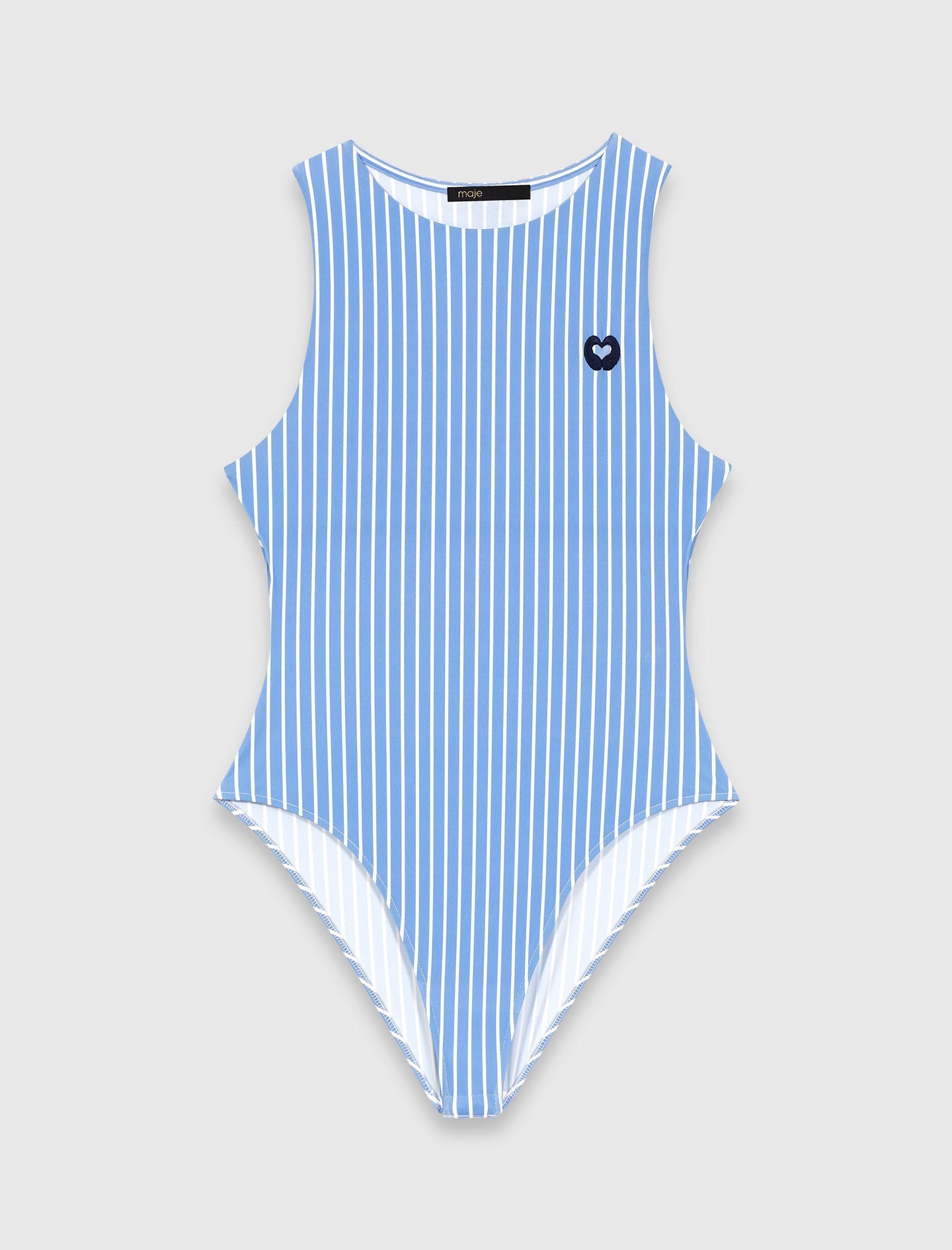Striped Bodysuit Blue White Stripes BLUE WHITE STRIPES