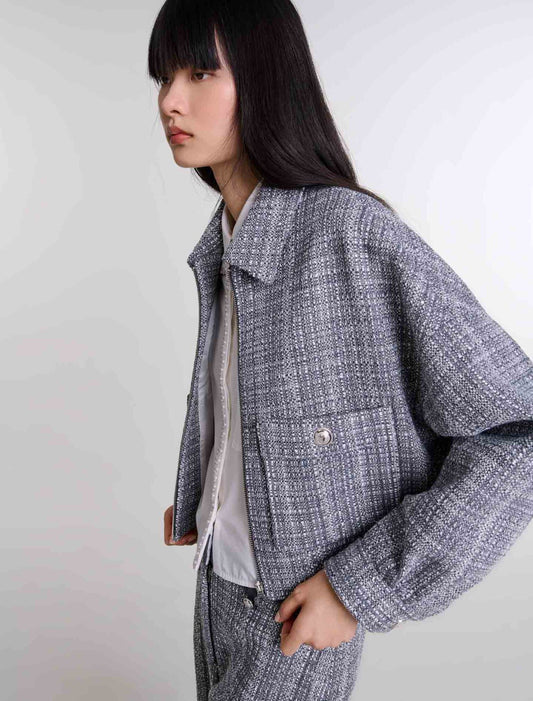 Grey   Short tweed jacket