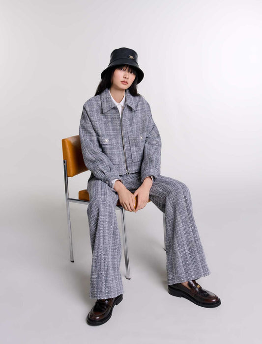 Grey   Short tweed jacket