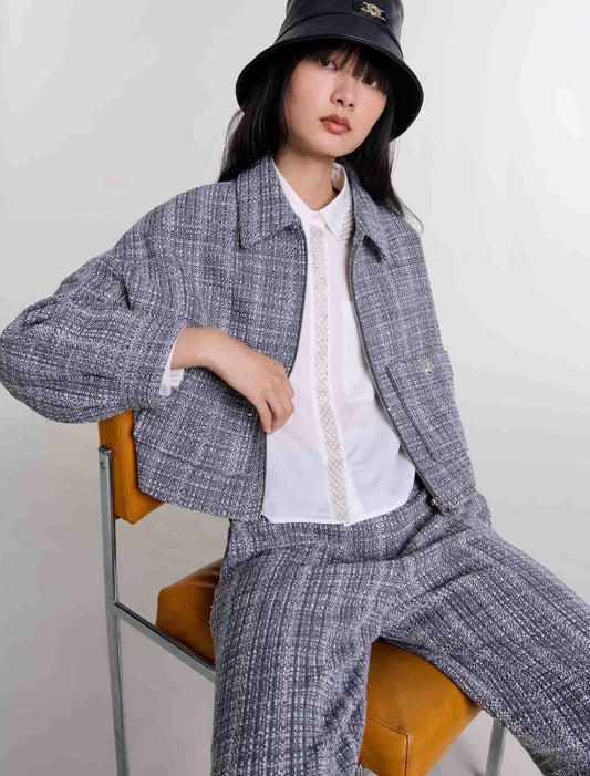Grey   Short tweed jacket
