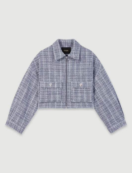 Grey   Short tweed jacket