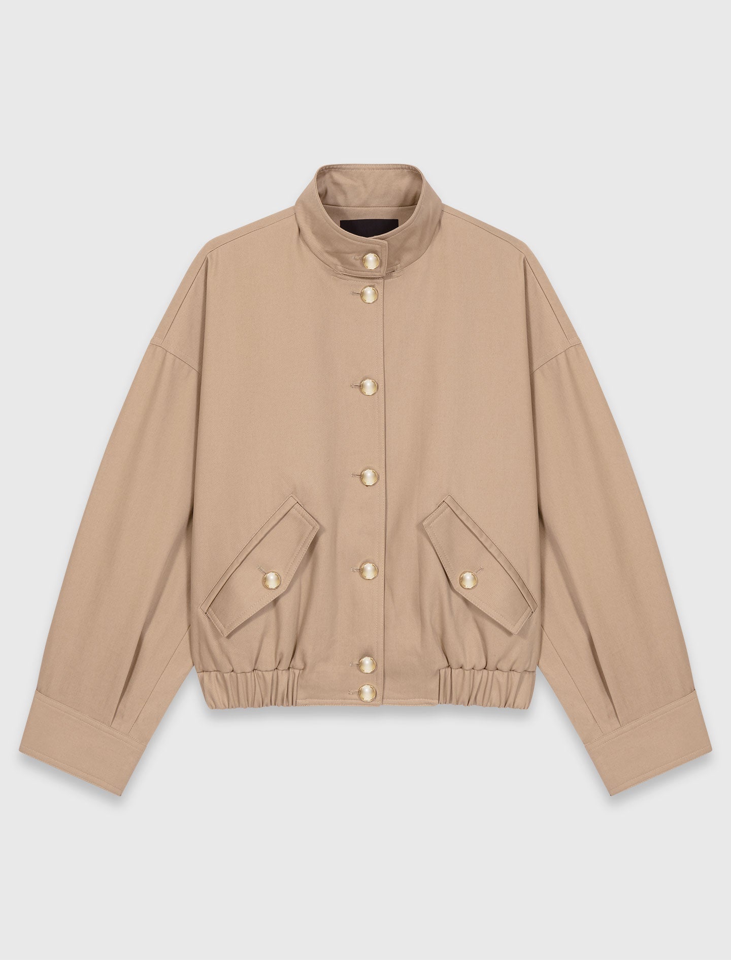Cotton Bomber Jacket MASTIC BEIGE