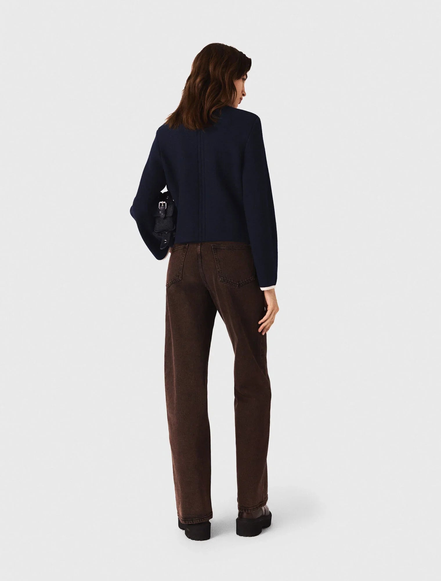 Structured knit jacket