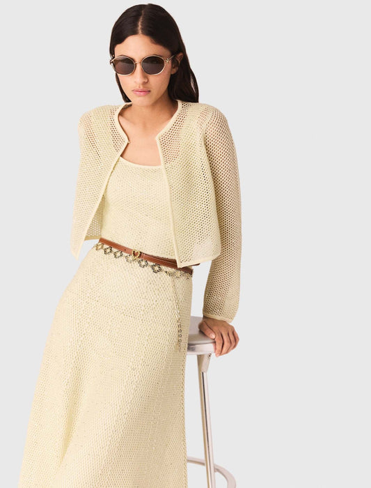 Rhinestone knit cardigan