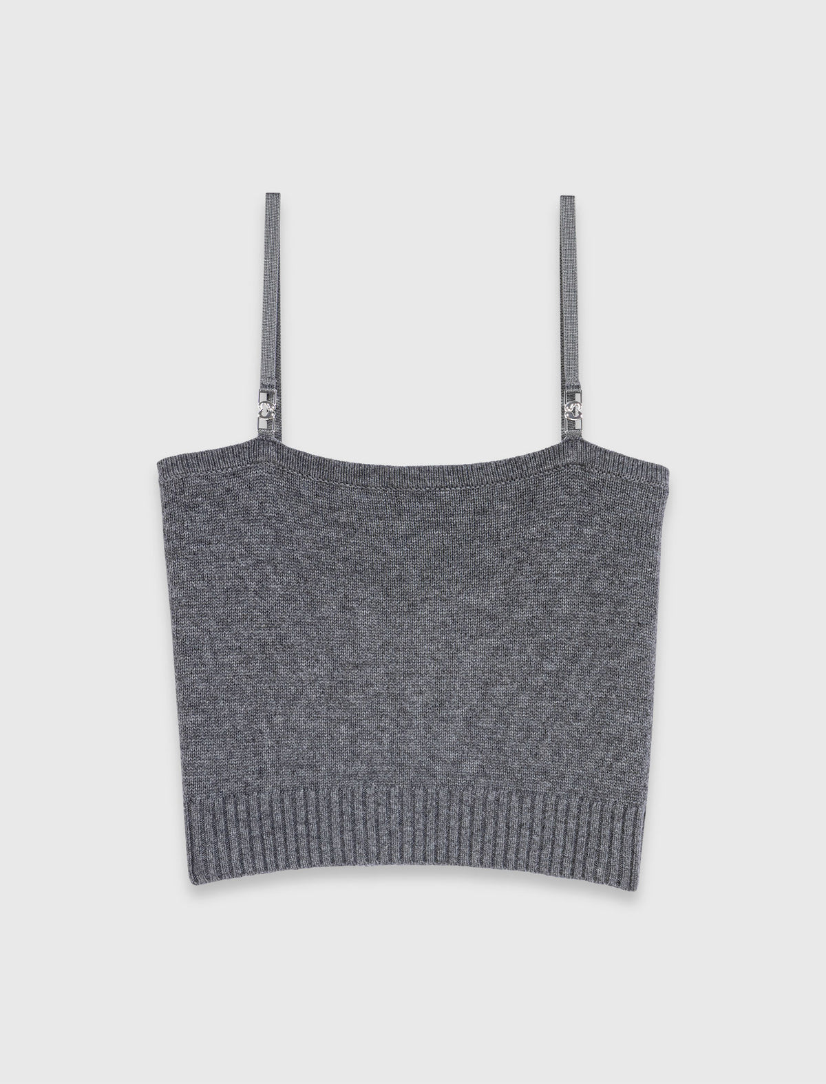 Twinset with lace trim Grey/Black