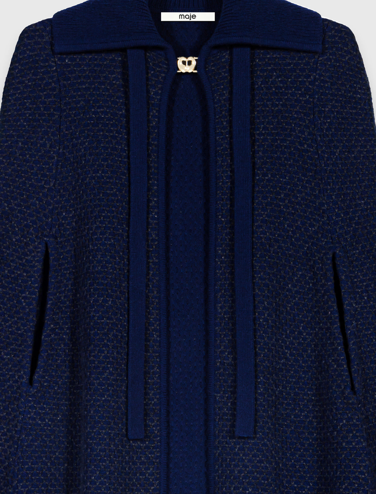 Longline cape cardigan Navy