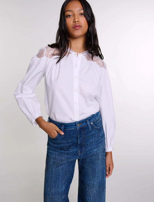 White  -Lace shirt