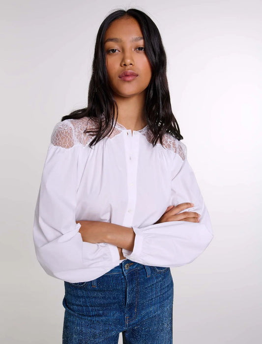White  -Lace shirt