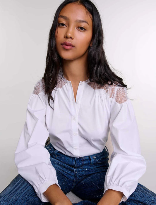 White  -Lace shirt