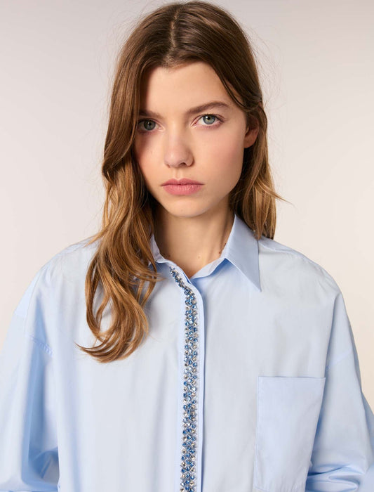 Blue Rhinestone Shirt