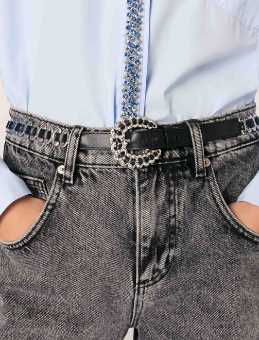 Blue Rhinestone Shirt