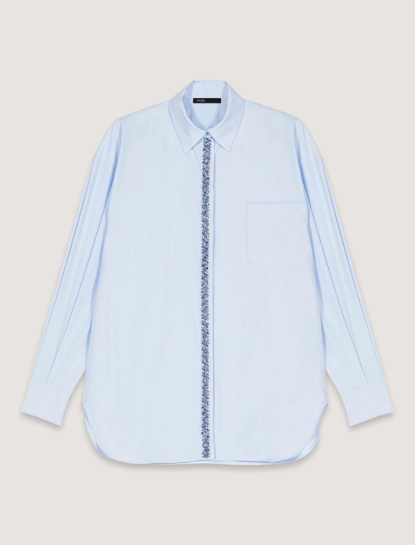 Blue Rhinestone Shirt
