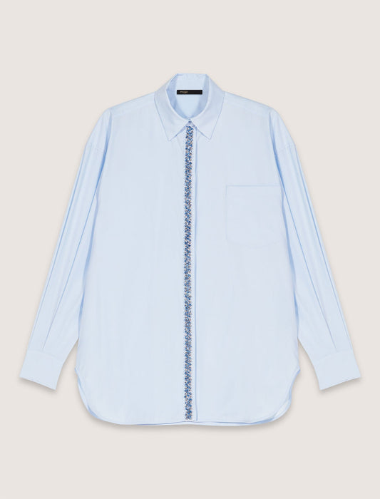 Blue Rhinestone Shirt