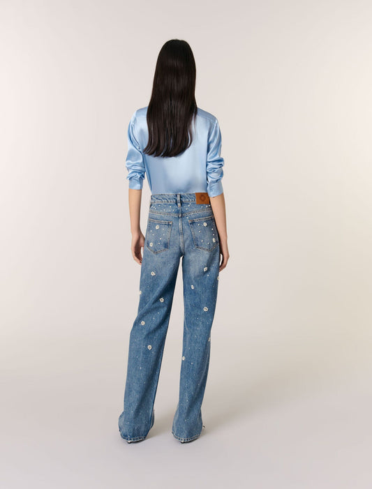 Blue Silk shirt