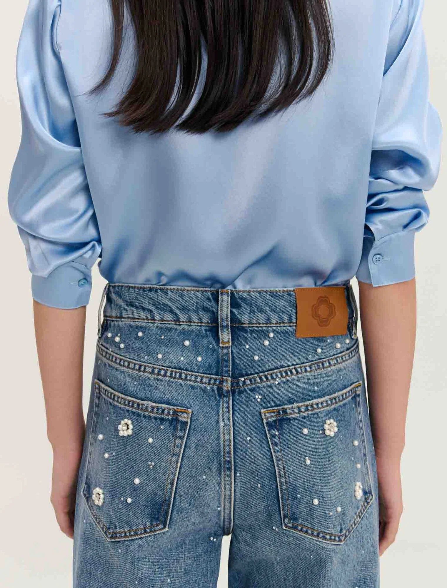 Blue Silk shirt