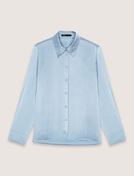 Blue Silk shirt