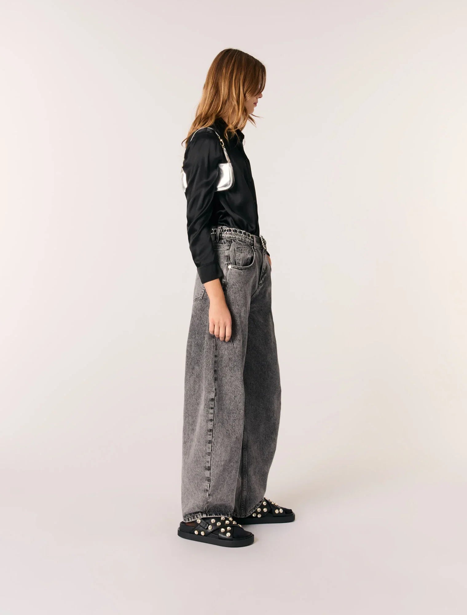 Black-Silk Shirt