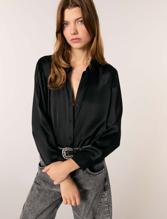 Black-Silk Shirt