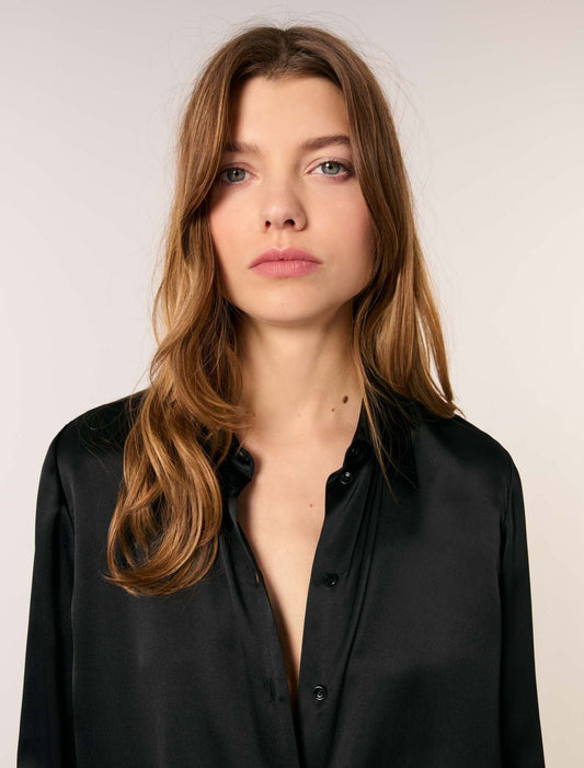 Black-Silk Shirt