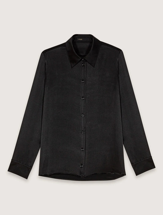 Black-Silk Shirt