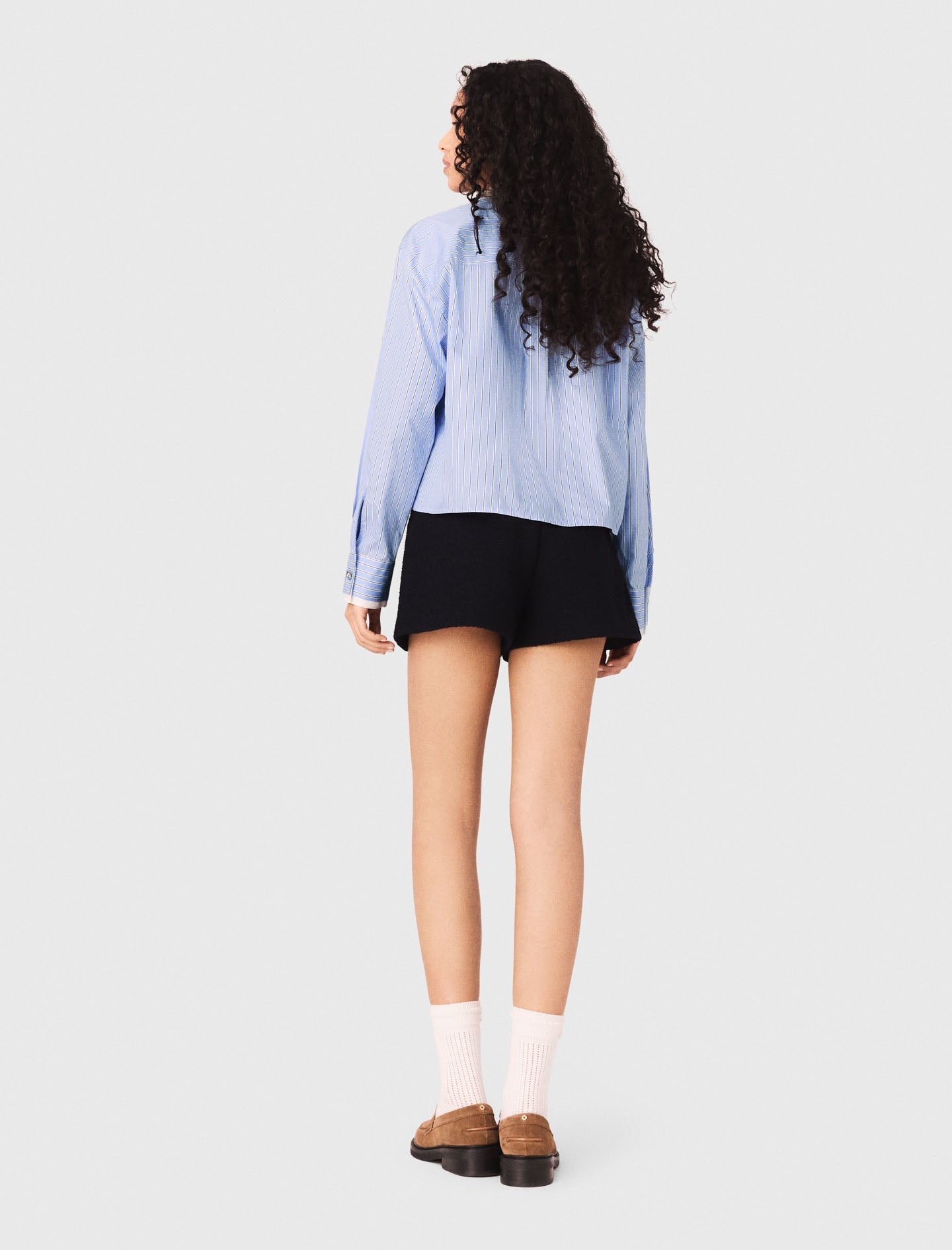 Shirt With Removable Jewel Collar SKY