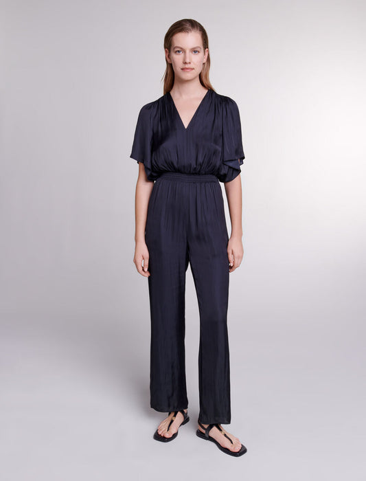 Black featured-Satin Trouser Suit