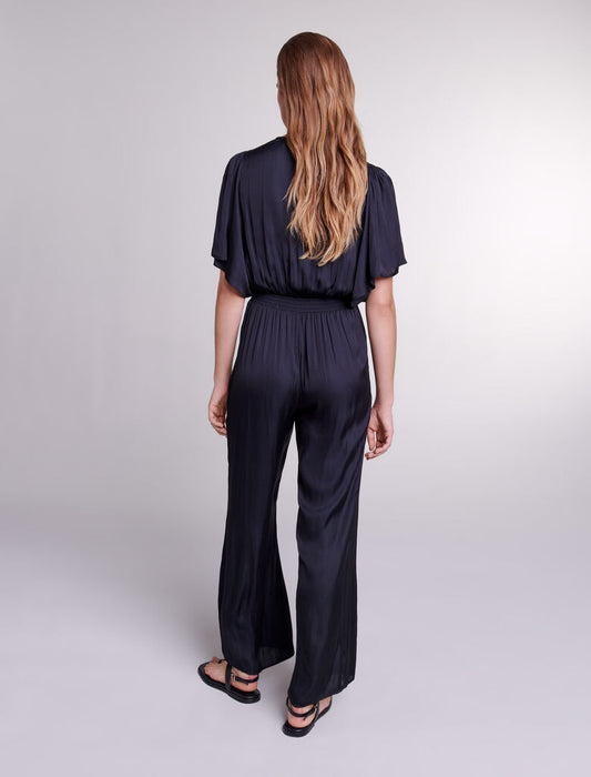 Black  -Satin Trouser Suit