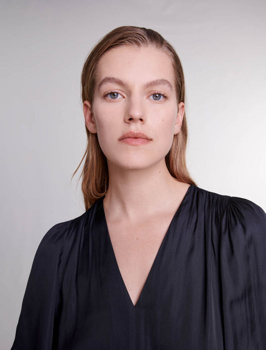 Black  -Satin Trouser Suit