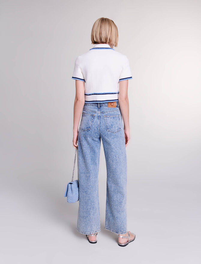 Blue  -Rhinestone XL jeans