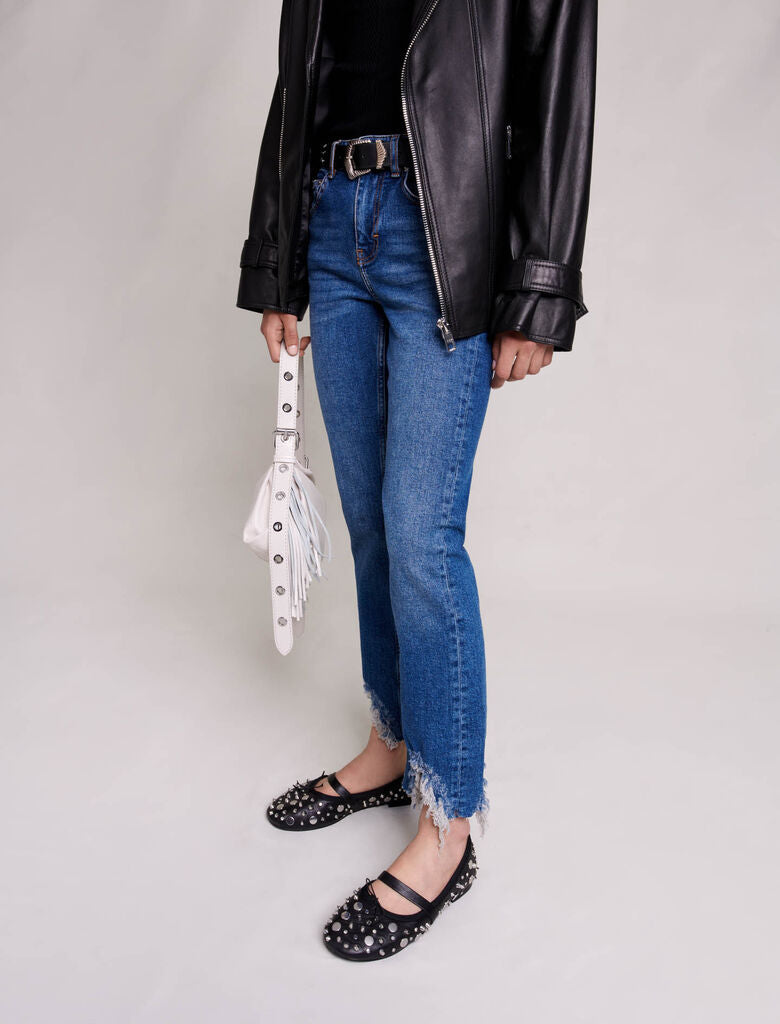 Blue  -Skinny ripped jeans