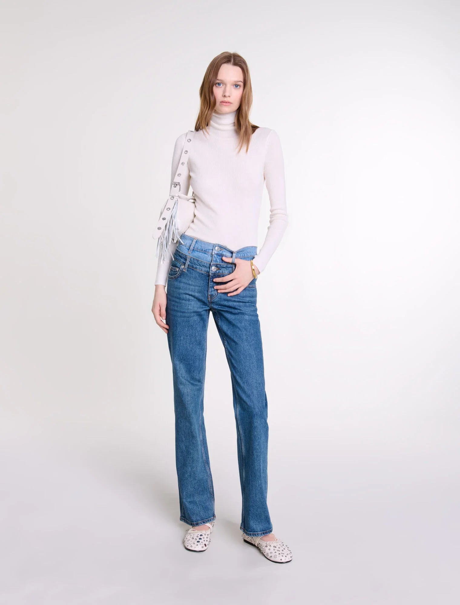 Blue featured-Blue Layered Jeans