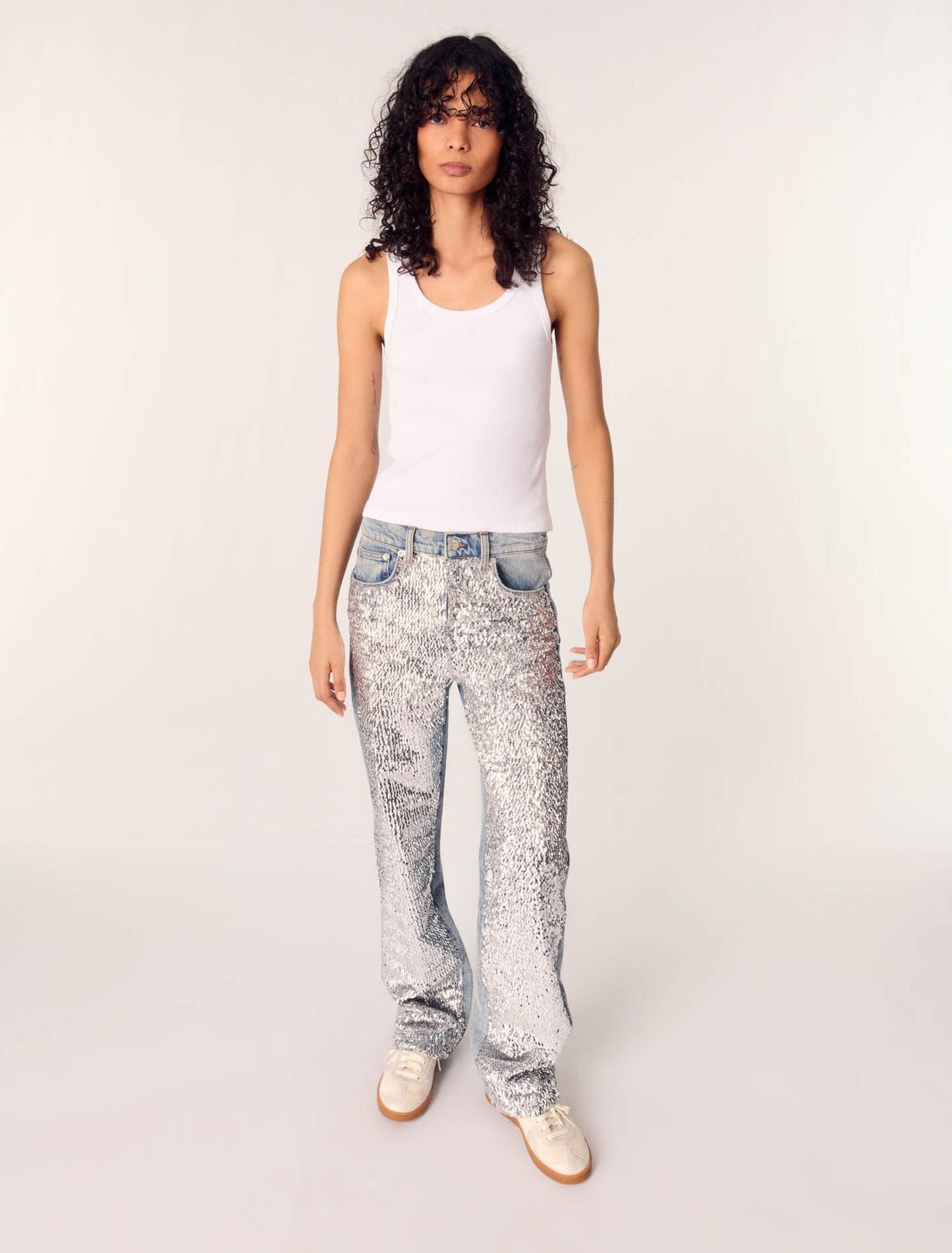 Blue Sky-Sequinned jeans