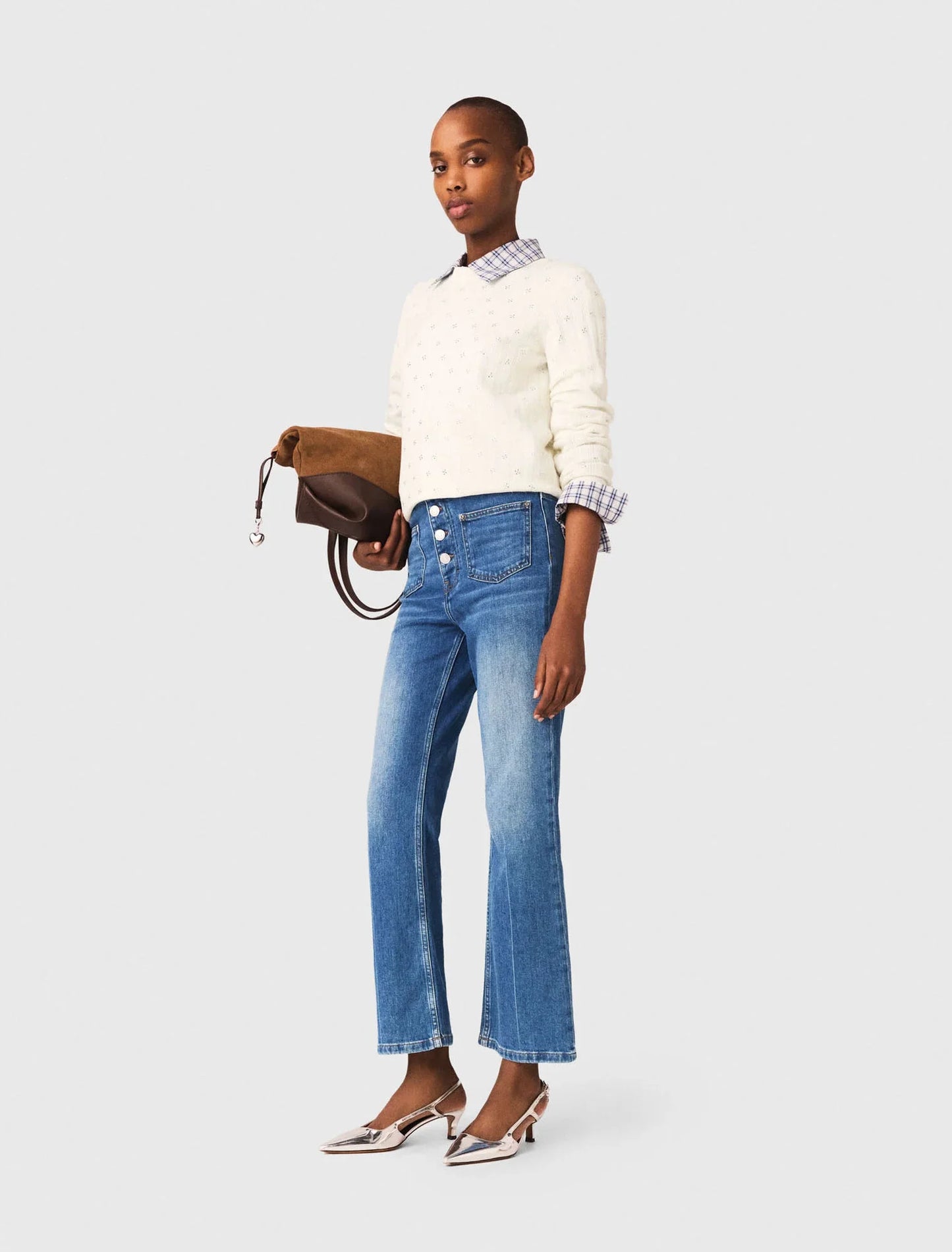 Denim jeans with pockets Blue