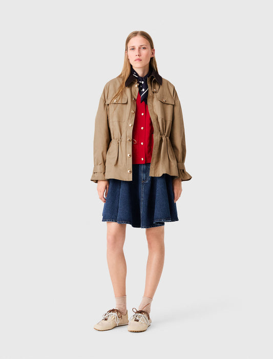 Coat with removable lining Beige