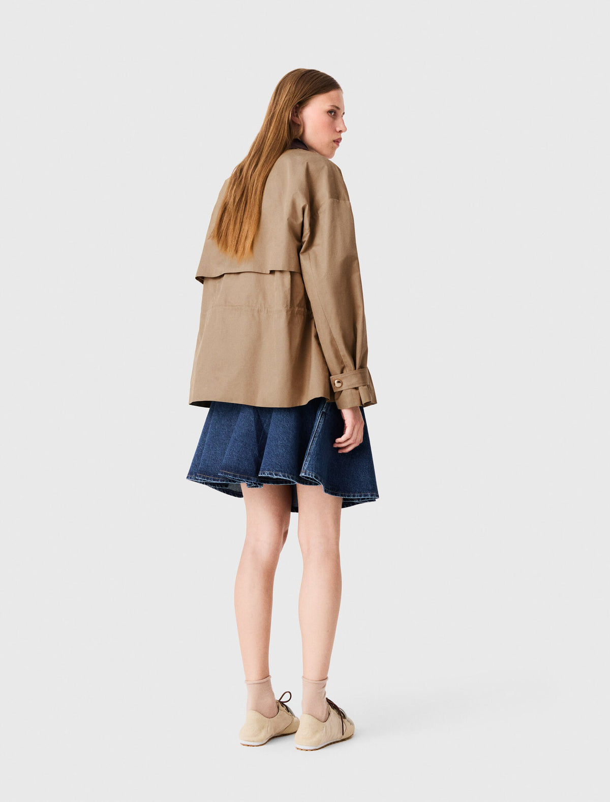 Coat with removable lining Beige