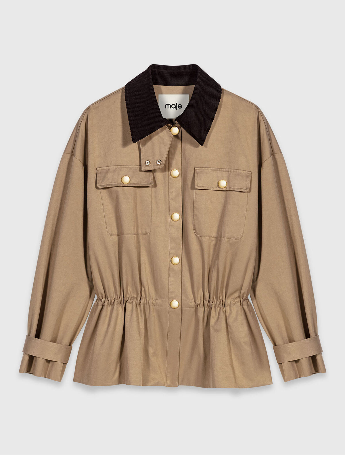Coat with removable lining Beige