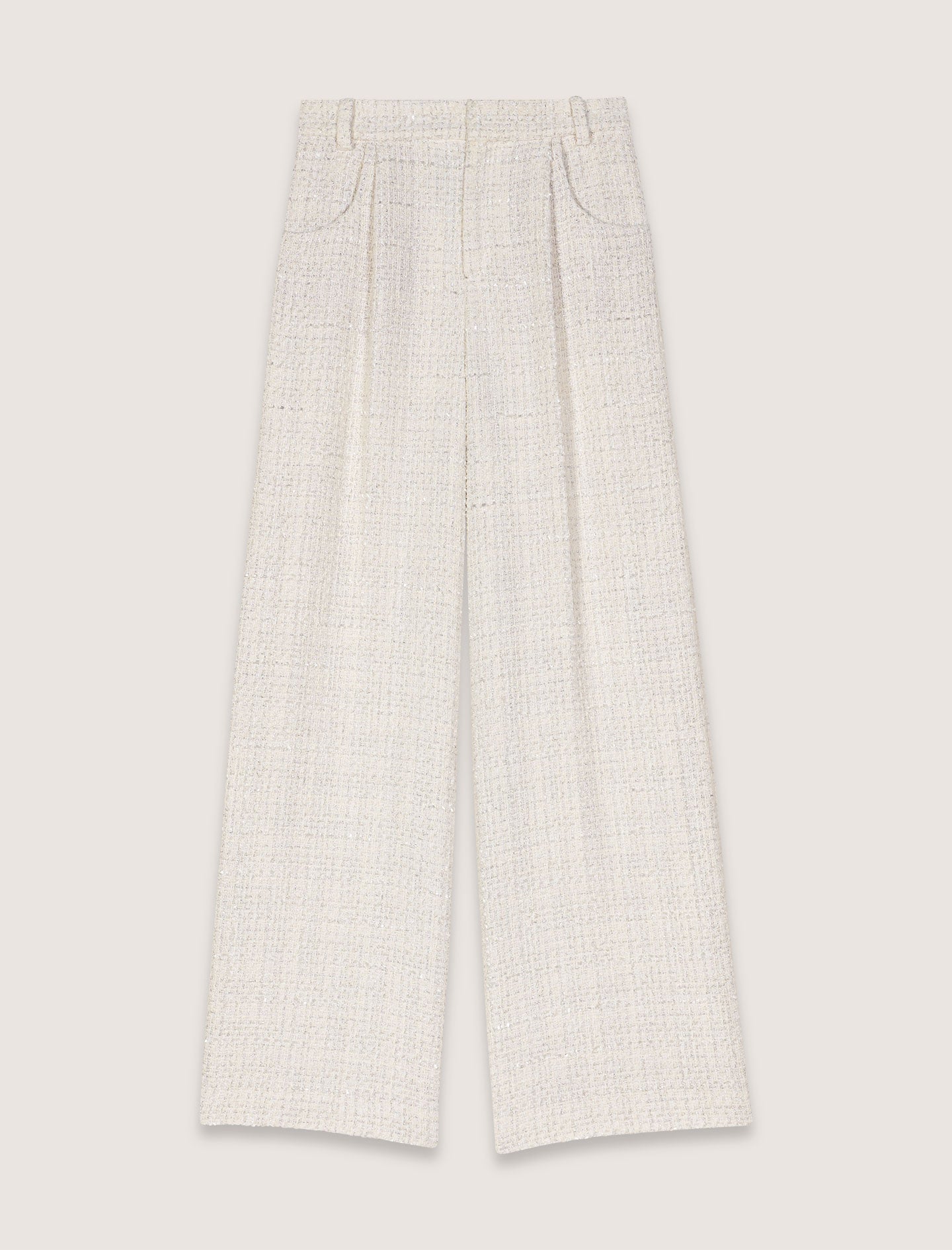 Ecru Tweed Trousers