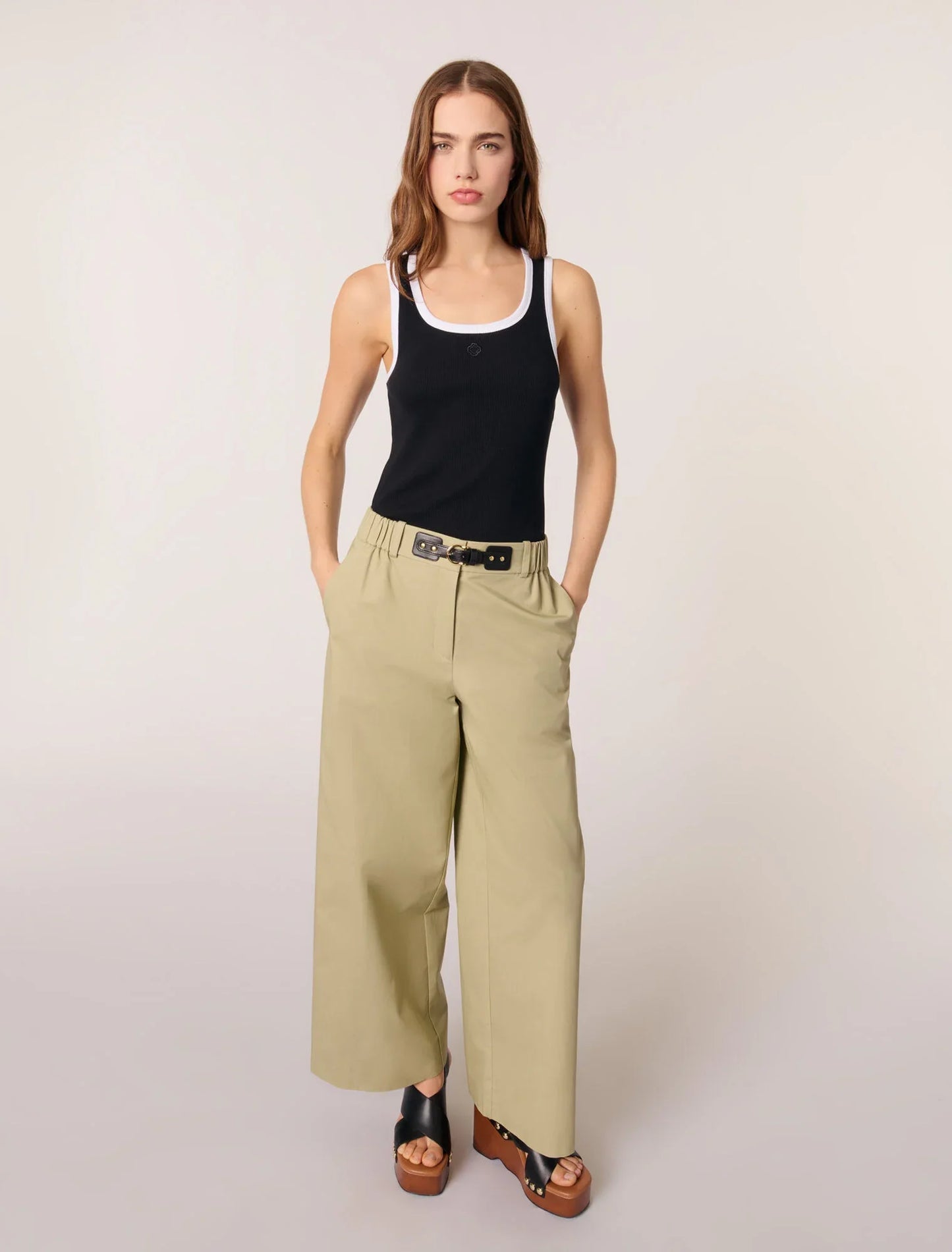 Khaki-Cargo Trousers