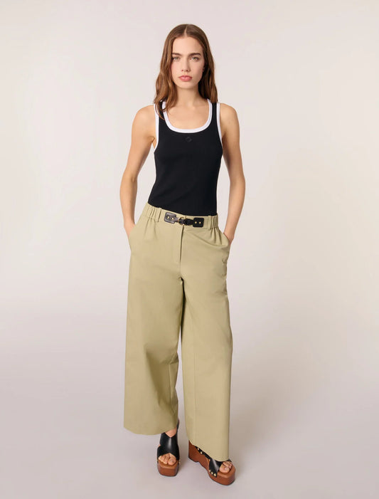 Khaki-Cargo Trousers