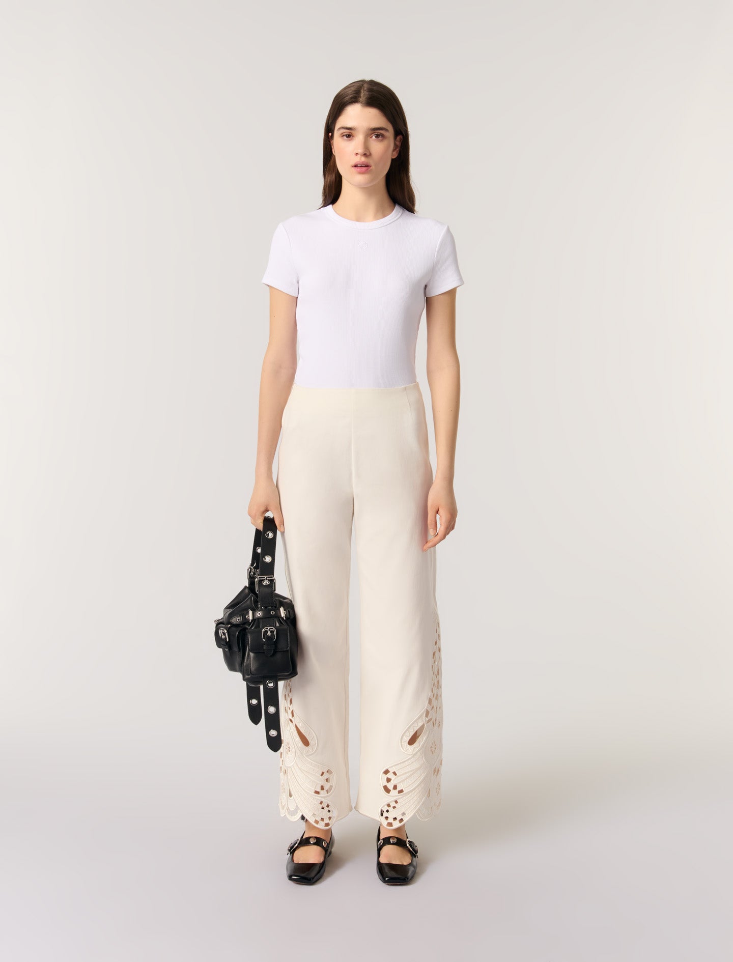 Ecru-featured-Embroidered trousers